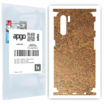 apgo Protective Skin Sticker for the back+sides compatible with Oppo Reno3 5G, Full Wrap Film, Foil, Vinyl - Pattern Rusty Copper