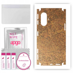 apgo Protective Skin Sticker for the back+sides compatible with Xiaomi POCO F3 GT, Full Wrap Film, Foil, Vinyl - Pattern Rusty Copper