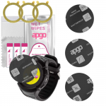 3x apgo MATTE Hybrid protective glass compatible with Garett Kids 5, flexible nano glass, great replacement for tempered glass, scratch-resistant, ful