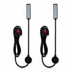 30 LED-i &otilde;mblusmasina lamp, LED-valgusti, fikseeritud alusega painduv toru majapidamist&ouml;&ouml;deks UK Plug must