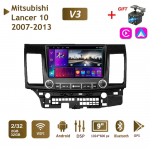 9 autoraadio 2+32GB Mitsubishi Lancer 10 jaoks 2007-2013 WIFI 2 DIN-Android Auto-Carplay-Gps