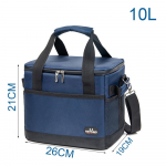 Suure mahutavusega isolatsioonikott Soojusisolatsioon Lekkekindel Paksenda Ja Suurenda Lihtne Kanda V&auml;litoode Jahutuskast Navy Blue-Small 10L