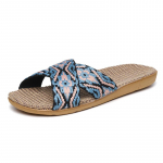 Lihtsad linasest tallaga kingad Vabaaja lahtise varbaga libisevad jalan&otilde;ud Mugavad kodusussid 44-45