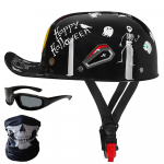 Retro gangsteri isikup&auml;ra pesapallim&uuml;tsi kiiver Harley kiiver Four Seasons meeste ja naiste elektriauto poolkiiver Scoop kiivri m&uuml;ts L