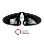 2tk k&uuml;ljepeegli katte ukse tiiva peegli kaane korgi vahetus VW Golf 8 MK8 VIII 8R R GTI GTE jaoks must