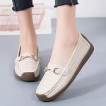 Kevad/s&uuml;gis Naiste Lamedad ehtsast nahast mokassiinid Naiste vabaajajalatsid Slip-on loafers Naiste paadikingad 35 beež