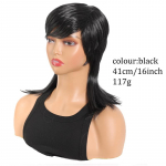 Naiste moekas p&auml;&auml;sukesesaba l&uuml;hike sirge s&uuml;nteetiline tukkidega parukas hingavuse jaoks, sobilik pidudeks ja igap&auml;evaseks kasutamiseks