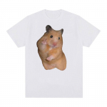 Armas Rahu Hamster Naljakas Meem T-s&auml;rk Meeste Naiste Retro Mood L&uuml;hikeste Varrukatega T-s&auml;rgid Topid Vabaaja 100% Puuvill &Uuml;lisuur T-s&auml;rk S must