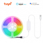 WiFi USB COB LED-ribavalgusti 5V RGB LED-ribad 576LEDs/M lint Smart Room TV taustvalgus t&ouml;&ouml;tab Alexa Amazon Google Home'iga 1M KIT
