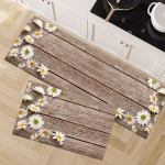 Puitplaadist k&ouml;&ouml;gimatid p&otilde;randale 3D prinditud vannitoavaip Pehme m&auml;luvahuga p&otilde;randamatt magamistoa voodi k&otilde;rvale 50x160cm 1pcs