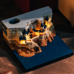 Omoshiroi 3D M&auml;rkmik Kalender 3D Kalender Howartsi Loss 3D Memo Plokk Paberim&auml;rkmed Kleepuv Plokk J&otilde;ulukink