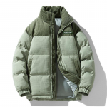 Meeste s&uuml;gis-talvine uus p&uuml;stkrae Puuvillase polsterdatud jope paaridele soojad ja paksud k&uuml;lmakindlad leivar&otilde;ivad M khaki