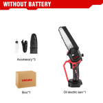 ONEVAN 6-tolline elektrisaag laetav aku kettsaag puidut&ouml;&ouml;tlemiseks k&auml;eshoitav p&uuml;gamist&ouml;&ouml;riist Makita 18 V aku jaoks Without Battery