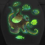 Pimedas seinas helendavad koomiksikleebised Kodukaunistused Helendavad fluorestseeruvad mereloomade kleebised beebide toakaunistuste jaoks 21x30cm