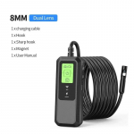 8mm Kaamera WiFi T&ouml;&ouml;stuslik Endoskoop Veekindel &Uuml;he ja Kahe Objektiiviga Juhtmevaba Inspektsioonikaamera Reguleeritav 8LED IOS-i Androidi jaoks 10M 8MM Dual Lens