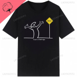 La Linea The Line Osvaldo Cavandoli TV Unisex Unisex Stiil Streetwear T-s&auml;rk Mood Puuvillane T-s&auml;rk &Uuml;mara kaelusega Vabaaja Suvine T-s&auml;rk Unisex XL