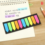 200 tk. V&auml;rvilised l&auml;bipaistvad vahekaardid lehemarkeri kleebiste jaoks Kontorikooli kirjatarvete jaoks