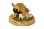 French Bulldog, Frenchie I - painted figurine, statue, figure, made by the artist, brand Art-Dog