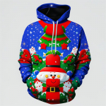 Tr&uuml;kkimine Unisex Pullover Street Punk Style Vaba aeg Kapuutsiga Mehed Naised Uusaasta J&otilde;ulud Kaunid kingitused uued kapuutsi ja dressipluusina S