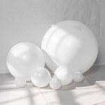 5/10/12inch milky white pearl balloon wedding decoration Hawaiian pearlescent white balloons garland decor birthday party toy 10pcs&5inch