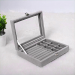 Ehtekarbi hoidja Dekoratiivne eemaldatav vahejaoturi hoiukarp magamistoa kummuti jaoks beež