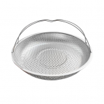 Auruti korv roostevabast terasest k&ouml;&ouml;giviljad liha pasta auruti riiulid eemaldatava k&auml;epidemega mitmek&uuml;lgne &auml;ravoolukorv k&ouml;&ouml;gi jaoks