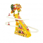 J&otilde;uluvana ronimisraja m&auml;nguasi LED-valgusmuusikaga Elektriline j&otilde;uluvana trepist roniv Vuoristorata liugm&auml;nguasi v&auml;ikelastele poistele t&uuml;drukutele kingitus punane