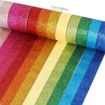 Glitter Washi teibikomplekt &ndash; v&auml;ljal&otilde;igete albumi tarvikud &ndash; &otilde;huke Washi teibikomplekt &ndash; Creative Journal Supplies 5 m igas rullis 1.5cm 9 colors 9 rolls