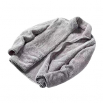 Naiste talvejope paks krae Kahepoolne fliisist kaelakaitse t&otilde;mblukk &uuml;hev&auml;rviline pikkade varrukatega soojust hoidev v&auml;lisjope L valge