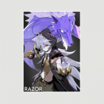 Genshin Impact seeria plakatid Valge raamat Anime T&uuml;drukute Plakat Seinamaal Kodukaunistus &Otilde;ppet&ouml;&ouml; Magamistuba Baar Kohvik Sisustus Maalimine Seinakunsti tr&uuml;kised 30x21cm