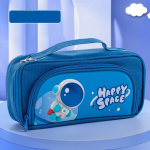 Multikast pliiatsikotist pliiatsi&uuml;mbris Kawaii PU ja l&otilde;uendist k&auml;ekotist mitme pesaga v&otilde;rgust tasku hoiukott kirjatarvete jaoks