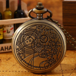 Retromoodne meeste kvartsist taskukell, vintage nikerdatud disainiga kaelakeega ripatsiga taskukellad, ideaalne valik kingitusteks meestele ja naistele