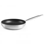 IBILI Gastronomy - Alumiiniumist mittenakkuv pann (28 cm) - Manche Acier Inoxydable &ndash; Sp&eacute;cial Gaz