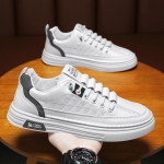 Kevadised hingavad l&otilde;uendist kingad Meeste trend v&auml;ikeste valgete kingadega Slip-on lauajalatsid Spordijalatsid vabaajajalatsid Moekingad 39