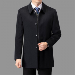 S&uuml;gis-Talvised Uued Ka&scaron;miirjakid Kesk- ja Eakamatele Meestele, Eemaldatav Hanedunnahiga Vooder, Villased Jakid, Isa Riided 3XL