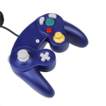 NEUFU Manette console G163 classique vibrante analogique nintendo wii gamecube Bleu