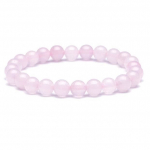 K&auml;ev&otilde;ru - Roosa kvarts - 8 mm - Armastust soodustav kivi - Unisex - T&auml;iskasvanu