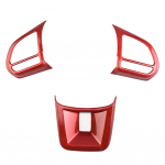 3 tk / komplekt ABS-auto roolinupu kaane kleebis sisekujundus s&uuml;sinikkiust MG5 MG6 MG HS ZS auto stiili jaoks must