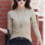 Moodne naiste pikkade varrukatega alumine s&auml;rk, suur, mitmek&uuml;lgne s&uuml;gis- ja talvestiilis sisemine soe topp 3XL kohv