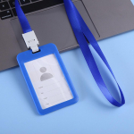 Paelad ID-kaardi omanik Panga bussikaardi &uuml;mbris kate Panga krediitkaardi hoidja Rihma kaardihoidja &uuml;li&otilde;pilaste kontoritarbed Vertical tumesinine v&auml;rv