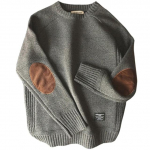 Meeste Pullover Sviiter S&uuml;gismood vabaaja lahtine paks O-kaelusega villane kootud Oversize Harajuku t&auml;navar&otilde;ivad kudum M-5XL XXL hall v&auml;rv