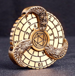 S&otilde;rmeotsa g&uuml;roskoop ruletikuubikud Dungeons and Dragonsi jaoks, DND spinner metallkuubikud, Draakoni kompassi kuubikukomplekt kingitusteks punane