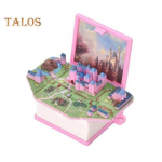 Mini 3D Kokkupandav raamat V&otilde;tmehoidja Popping Miniatuurne Maailm Rippuv Dekoratsioon Pisike kohvik Great Wall Castle Kokkupandav raamat v&otilde;tmehoidja ripats C