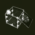 Akr&uuml;&uuml;list kalakasvatuskast kalapaagi isoleeriv haudekast, l&auml;bipaistev &uuml;he kahe ruudustikuga dekoratiivsed Betta akvaariumi tarvikud