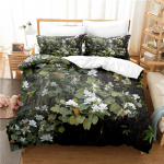 Elegantne lilledega voodipesukomplekt tekikotikomplekt 3D voodipesu digitaaltr&uuml;kk voodipesu queen-size voodipesukomplekt moedisain EU single(135x200cm)