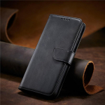 Nahk&uuml;mbris Xiaomi Poco M6 X6 F6 C55 C65 Pro 5G &uuml;mberp&ouml;&ouml;ratava &uuml;mbrisega Rahakoti kate Pandla Kaardipesad Seista kott Kaitse&uuml;mbris Xiaomi Poco F6 Pro must