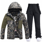 Suusakost&uuml;&uuml;m naistele ja meestele Kapuutsiga suusajope ja p&uuml;kste komplektid Veekindel tuulekindel lumekost&uuml;&uuml;m Soojustatud soe talvine lumemantel suusatamine lumelauakost&uuml;&uuml;m XXL