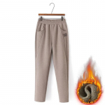 Spordip&uuml;ksid Keskealised Naiste S&uuml;gis Talvine Fliis Paks Soe Dressip&uuml;ksid Elastne v&ouml;&ouml;koht Haaremip&uuml;ksid Naistele Mugavad vabaaja p&uuml;ksid XL khaki