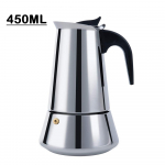 Pliidiplaadi espressomasin Moka kohvimasin roostevabast terasest Moka pott Itaalia klassikaline espressomasin Moka pott 9 tassi/450 ml h&otilde;be