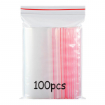 100 tk L&auml;bipaistvad Isekleepuvad Plastikust Kotid Isekleepuvad Kotid L&auml;bipaistvad OPP Kotid Kingituste Kaunistuste Kompvekkide Ehete jaoks 4x6cm(100pcs) puhas